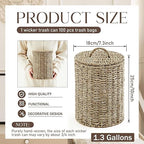 Ctosree 1.3 Gallons Small Trash Can - Image 3