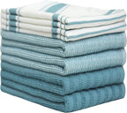 Premium Kitchen Towels | Large Cotton Dish Towels | Flat & Terry Highly - Image 2