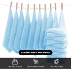 MOONQUEEN Microfiber Facial Cloths Fast Drying Washcloth 12 Pack - Image 3