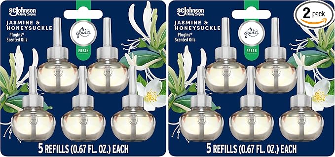 Glade PlugIns Refills Air Freshener, Jasmine & Honeysuckle, Scented and by Glade