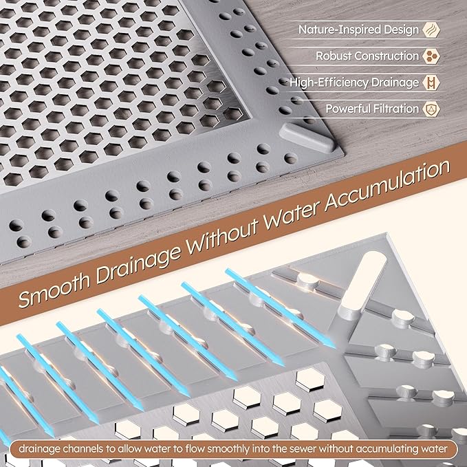 Not Moving Shower Drain Hair Catcher, Effective Hair Catcher Shower Drain - Image 4