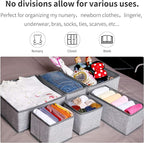 Criusia Foldable Underwear Drawer Organizer, Closet Dividers, Storage Box - Image 9