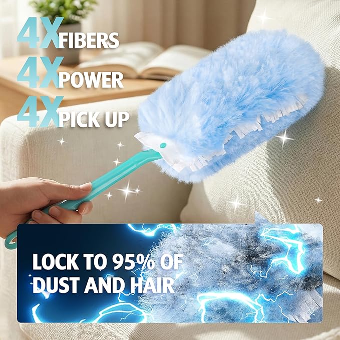 Duster Refill for Swiffer Duster, 4X Microfibers, Disposable Multi Surface - Image 4