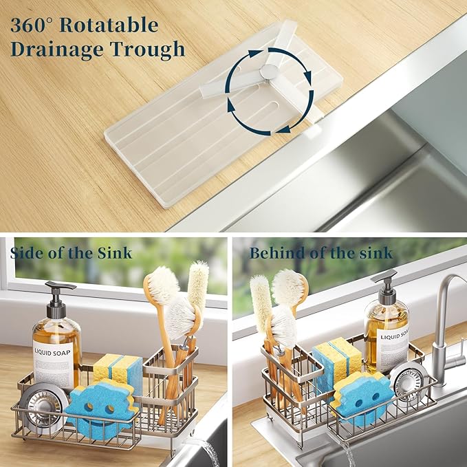 Consuemst Sponge Holder for Kitchen Sink - Image 2