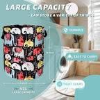 Colorful Elephant Laundry Basket Foldable - Image 2