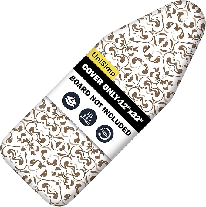 Small Ironing Board Cover and Pad 12"x32" Small Iron Board Cover by UniSimp