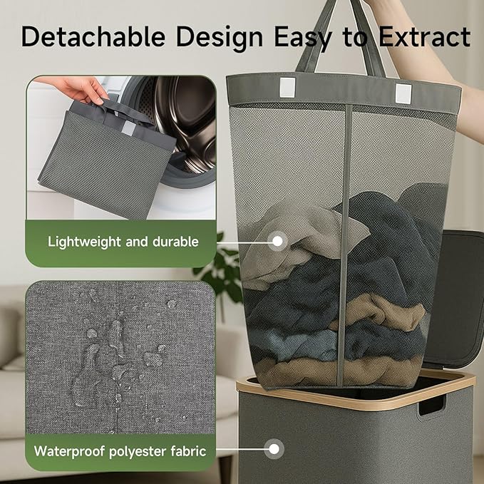 100L Foldable Laundry Basket - Image 5