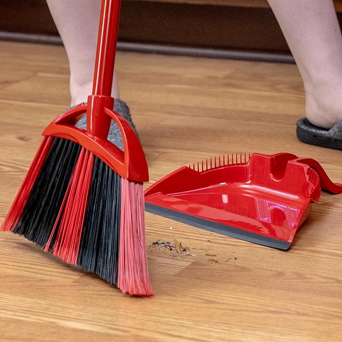 O-Cedar One Sweep Broom with Step-On Dustpan | Remove 99% with One | - Image 7