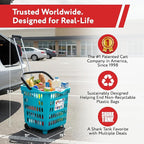 dbest products Bigger GoCart Grocery Cart Rolling Shopping Laundry Basket on - Image 3