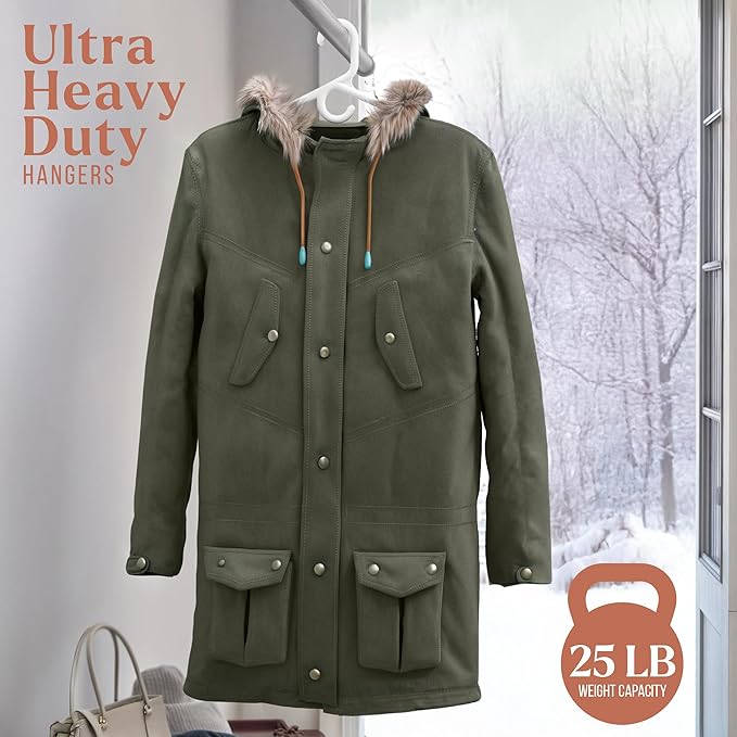 NEATERIZE Ultra Heavy Duty Plastic Clothes Hangers - Image 4