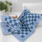 Jacquotha Bathroom Hand Towels Set of 4, Checkered Towels - Image 2