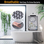Breathable Mesh Laundry Hamper, Bringing Hooks Foldable Hanging Shower Caddy - Image 5