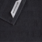 KitchenAid Albany Dishcloth 8 Pack Set, Matte Black/White - Image 3