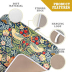 Navy Blue Sage Green Chinoiserie Dish Drying Pad 16 x 18 Inch - Image 4