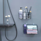 Wire Storage Basket 2 Packs, Wall Mounted Kitchen Bathroom, Hanging Cabinet - Image 6