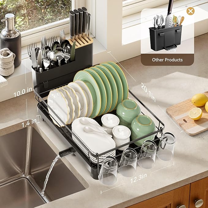 Runnatal Dish Drying Rack, Stainless Steel Dish Rack - Image 2