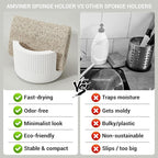 Diatomite Sponge Holder for Kitchen Sink Counter- Quick Drying, Fast Water - Image 4