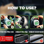 Air Jungles Green Tea Scent Car Air Freshener Clip, 6 Vent Clips, 4ml Each - Image 3