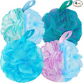 Bath Loofah Shower Sponge Body Back Scrubber Soft Mesh Shower Puffs Exfoliating by BCKENEY