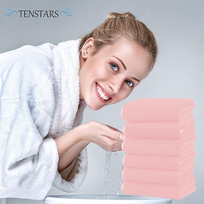 TENSTARS Silk Hemming Hand Towels - Image 4
