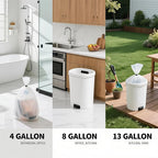 105Counts 13 Gallon Trash Bags, Flexible & Durable Kitchen Garbage Bags - Image 3