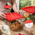 Barydat 4 Pcs Square Food Storage Containers - Image 5