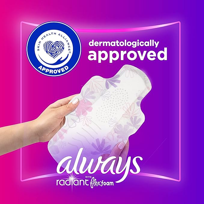 Always Radiant Feminine Pads for Women, Flexfoam Pads - Image 5