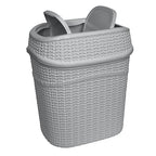 Bath Bliss 9.5 Liter Swing Top Waste Bin Sailor Knot Trash Can | Dimensions: - Image 4