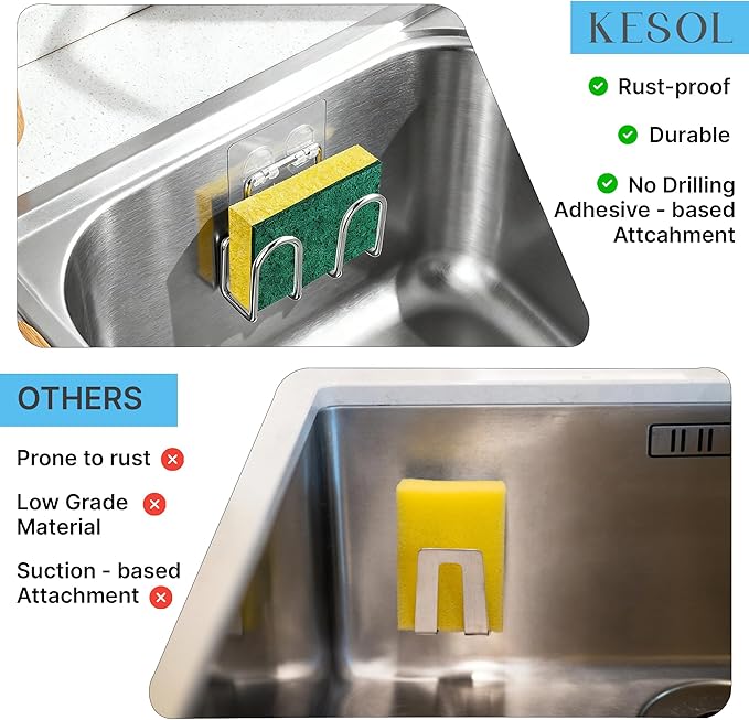 KESOL Kitchen Sponge Holder | Sink Caddy - Image 7