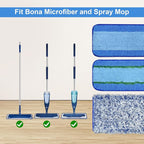 8 Pack Microfiber Cleaning Pad for Bona Mop Hardwood & Hard Surface Floors Dry - Image 5
