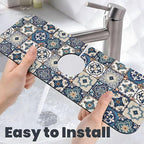 2Pcs Dish Drying Mats Faucet Mats Sets Large Size Coffee Mats Sink Faucet Mat - Image 7