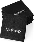 Panelee 12 Pcs Makeup Washcloths Bulk 13 Inch Black Makeup Towels Cotton Face by Panelee