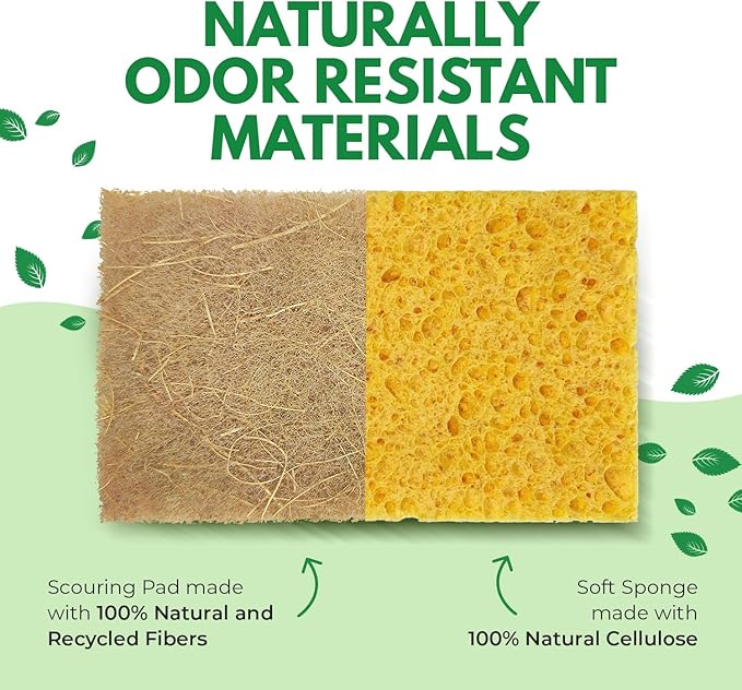 Natural Kitchen Sponges Pack of 18 - Image 4