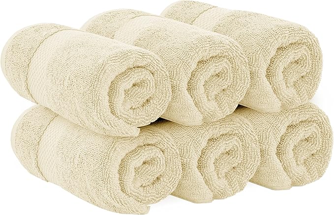 White Classic Luxury Beige Hand Towels - Image 3