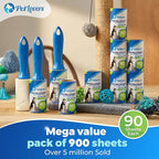 PetLovers Extra Sticky Lint Roller Mega Value Set 900 Sheets - Image 3
