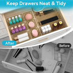 12 PCS Drawer Organizer Set, 4 Sizes Tool Storage Trays - Image 3
