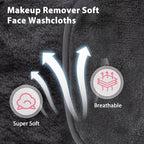Makeup Remover Cloth, Makeup Remover Pads Microfiber Face Washcloth - Image 3