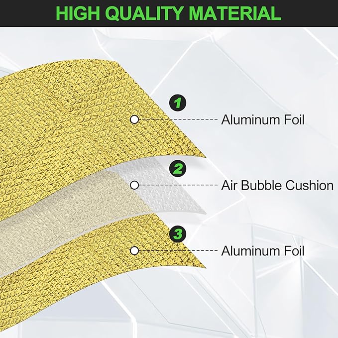 Golden Reflective Aluminum Foil Wrap Insulation Sheet - Image 2