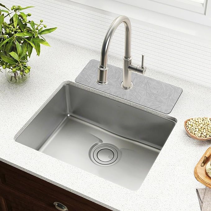 Kitchen Sink Splash Guard 1 PC 14.7 Inch Sink Faucet Mat Splash Guard - Image 6