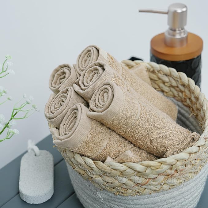 Tens Towels Pack of 24 Washcloths, 12 x 12 Inches, Lighter Weight, Quick to Dry - Image 7