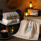 Kitchen 3 Pcs Camping Themed Hand Towels Embroidered Happy Camping Bathroom - Image 4