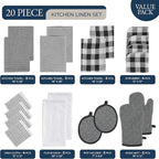 LANE LINEN Kitchen Towels & Dishcloths Set - Image 2