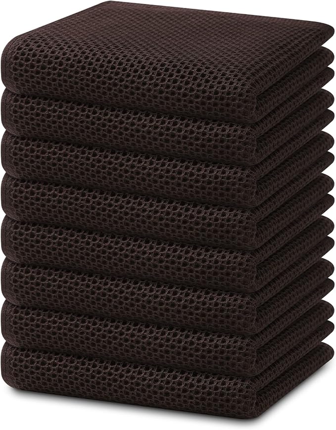 Homaxy 100% Cotton Waffle Weave Kitchen Dish Towels, Ultra Soft Absorbent Quick by Homaxy