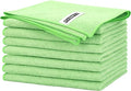 FIXSMITH Sage Green Microfiber Cleaning Cloth -Pack of 8, Highly Absorbent by FIXSMITH