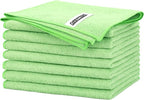 FIXSMITH Sage Green Microfiber Cleaning Cloth -Pack of 8, Highly Absorbent by FIXSMITH