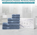 100% Organic Cotton Bath Towel Set | Bathroom Luxury Towel Set of 6 | GOTS - Image 7