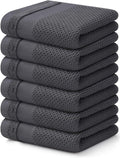 Homaxy 100% Cotton Waffle Weave Kitchen Towels, 13 x 28 Inches Super Absorbent by Homaxy