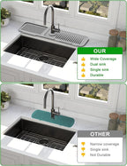Kitchen Sink Splash Guard, 5°Slope Draining Mat - Image 4