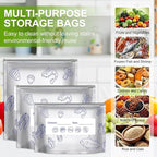 30Pcs Reusable Aluminum Foil Sealable Storage Bags, 2025 New Vacuum Zipper - Image 4