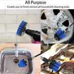 Drill Brush Attachment Set, 7 Pack 1/4in Power Scrubber Brush + Extend Long Rod - Image 7